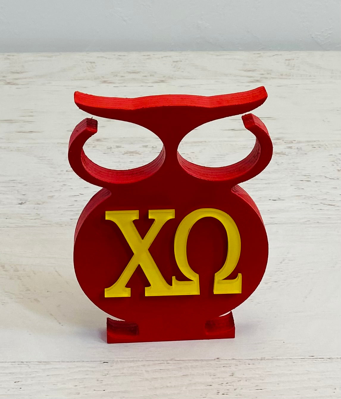 Chi Omega Owl Decor