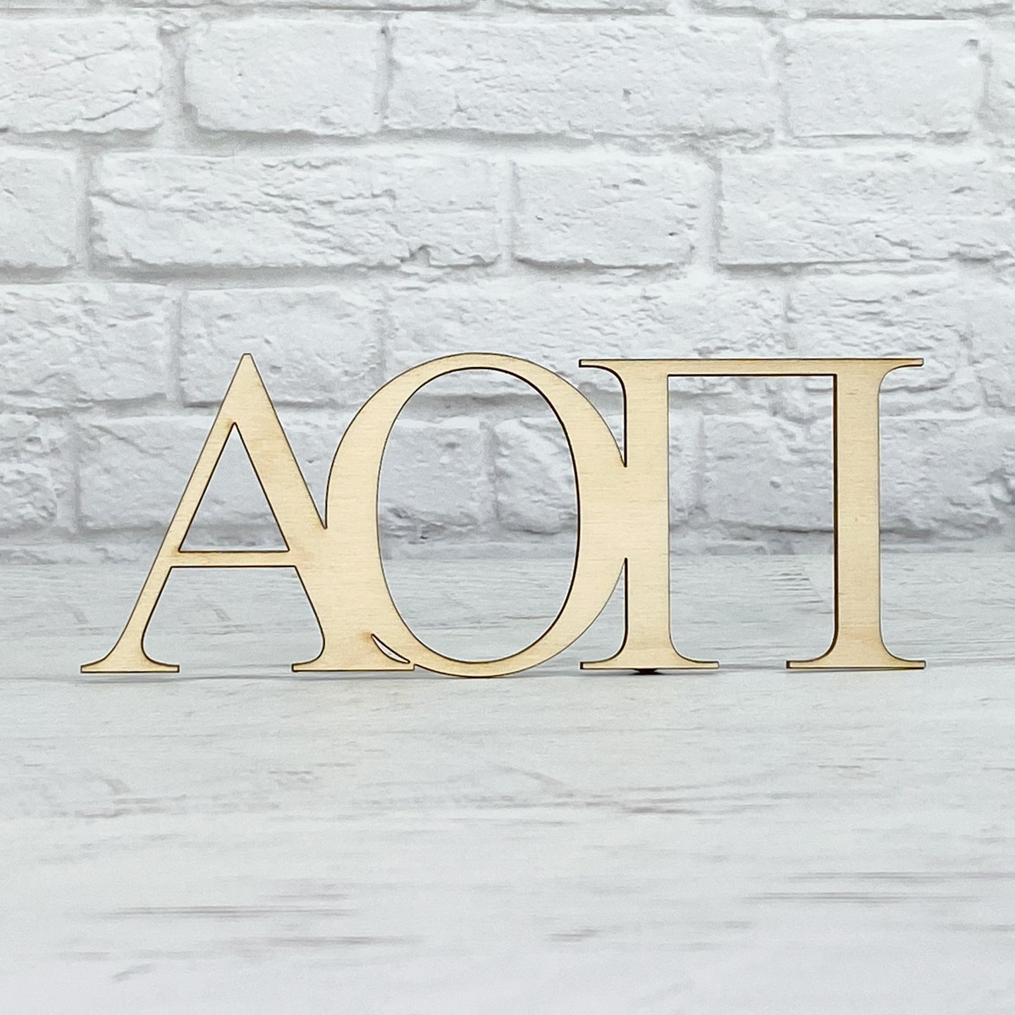 Alpha Omicron Pi - Wood Letters